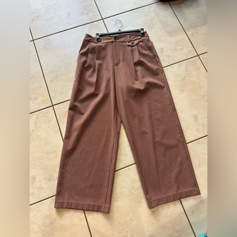 A New Day Target Checkered Trousers Wide Leg - 6 SHORT